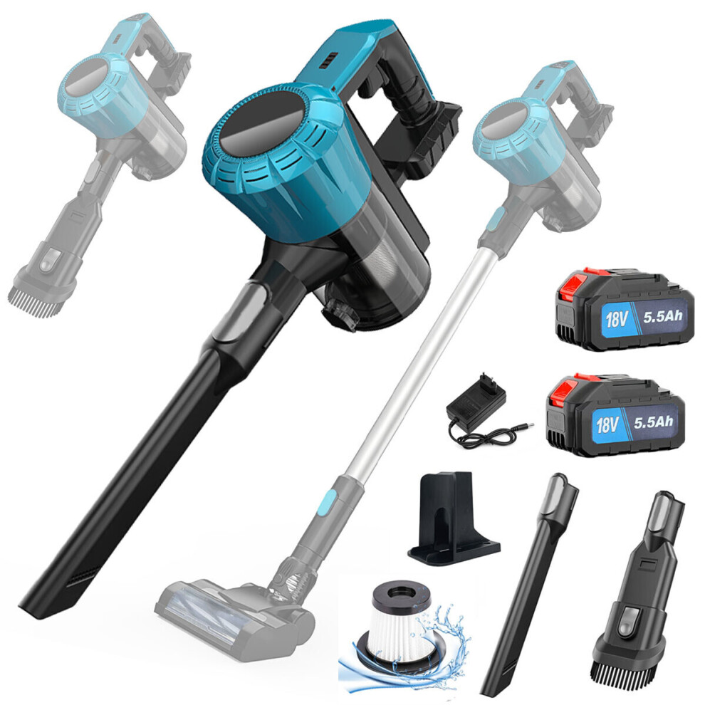 3IN1 Cordless Vacuum Cleaners+2 Battery 5.5A-Makita Battery Compatible