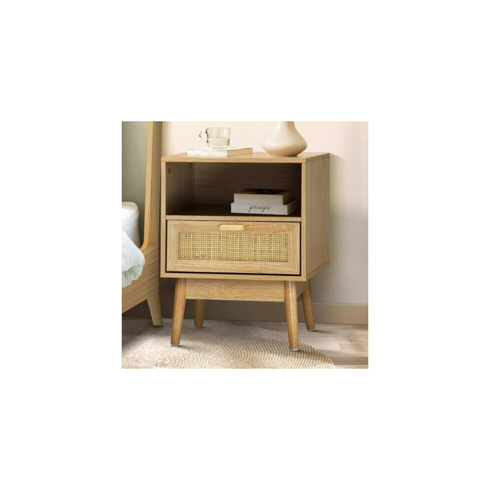 Bedside Table Cabinet Storage Unit Drawer Bedroom Furniture Nightstand