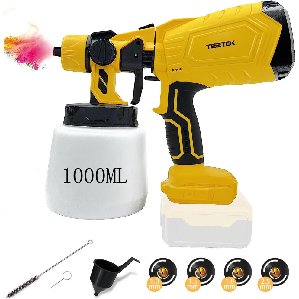 21V Cordless Paint Sprayer Gun  Garden Sprayer  Naked- Dewalt 20V Max Battery Compatible
