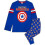 (3-4 Years, Blue) Captain America Boys Shield Long Pyjama Set 1