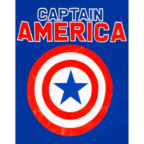 (3-4 Years, Blue) Captain America Boys Shield Long Pyjama Set 2