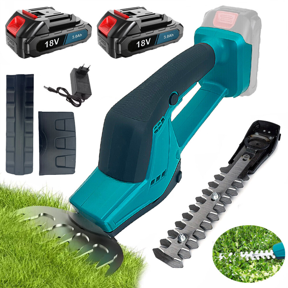Cordless Shrub Grass Shear Pruner Trimmer Strimmer+2Battery+Charger-Makita Compatible