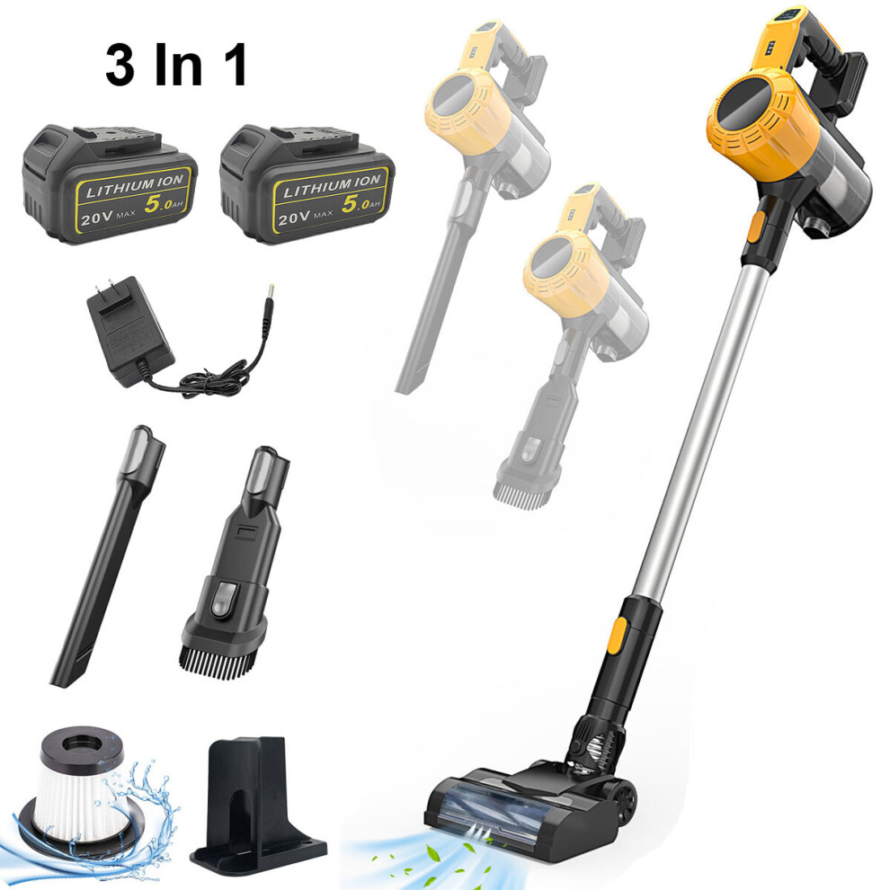 Cordless Vacuum Cleaner Hoover Upright Lightweight Handheld Bagless