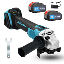 Cordless Brushless 125mm Angle Grinder+5.5A 2Battery+Charger-Makita Compatible
