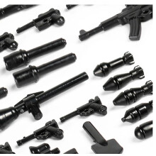 Military SWAT Armed Forces Soldiers Figures Model Weapons Tactical Equipment Building Blocks Sets Kids Toys