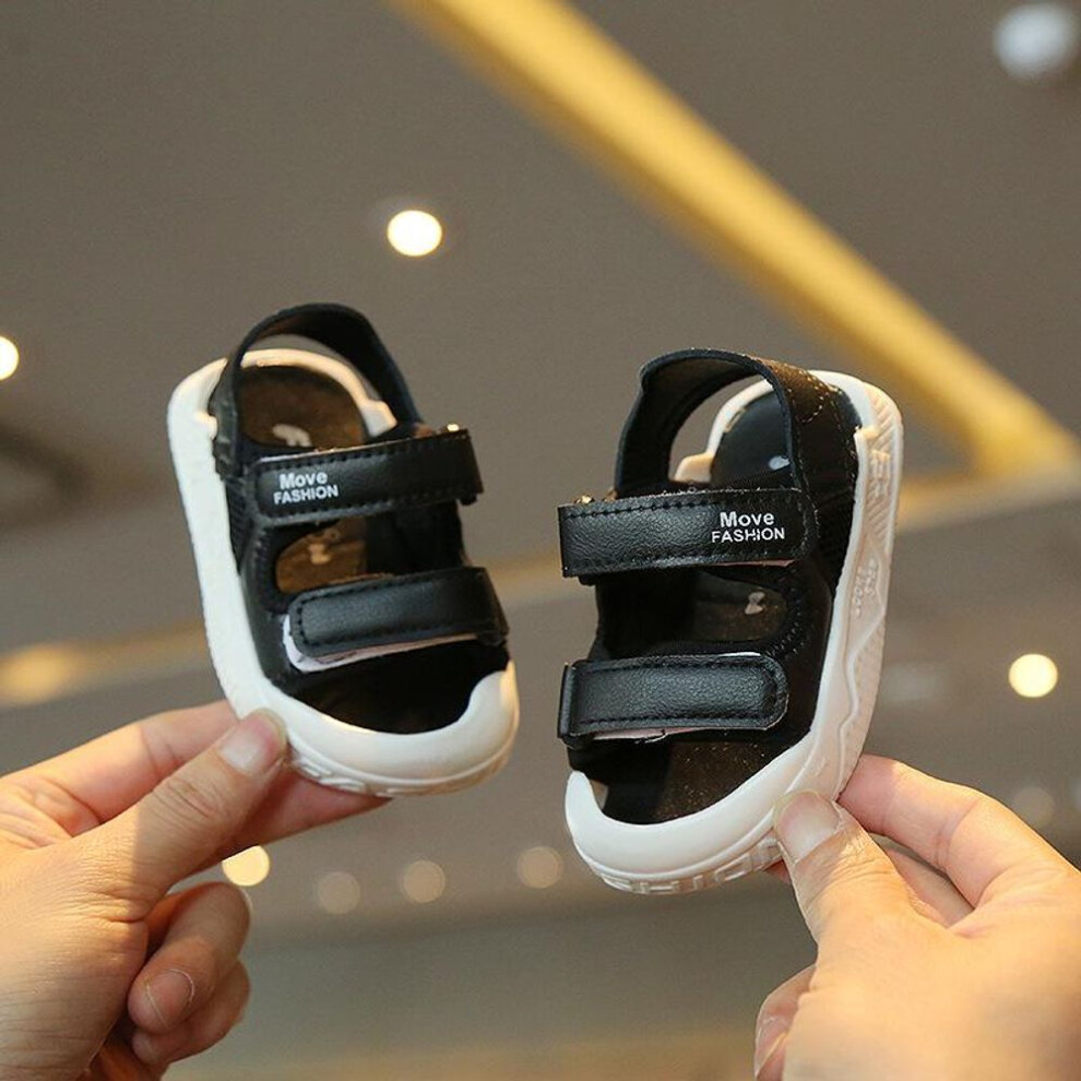 (black, 21) Baby Boy Shoes Summer Fashion Sport Shoes Kids Beach Sandals First Walkers Toddler Girl Sandals