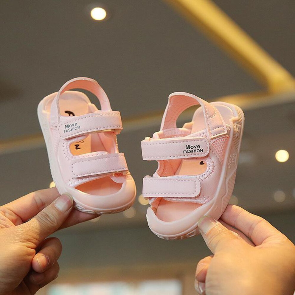 (pink, 20) Baby Boy Shoes Summer Fashion Sport Shoes Kids Beach Sandals First Walkers Toddler Girl Sandals
