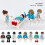 8PCS Doctors And Nurses building blocks occupation Plastic toys 2