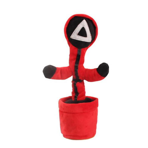 (A3)Squid Game Dancing Cactus 120 Song Speaker Talking Voice Repeat plush Cactu Dancer 2