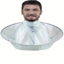 (grey) Hair Cutting Cape, Salon Barber Umbrella Design Barber Salon Cape, DIY Hair Cutting Tool