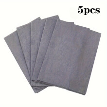 (Gray 5PCS) 5pcs magic cloth for wiping glass cloth without leaving marks, special waterless printing cloth