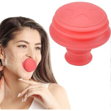 (As show, One size) LINJOU Facial Jaw Exerciser 3-in-1 Foldable V-Shape Face Neck Toning Exerciser, Face Lift Exercise