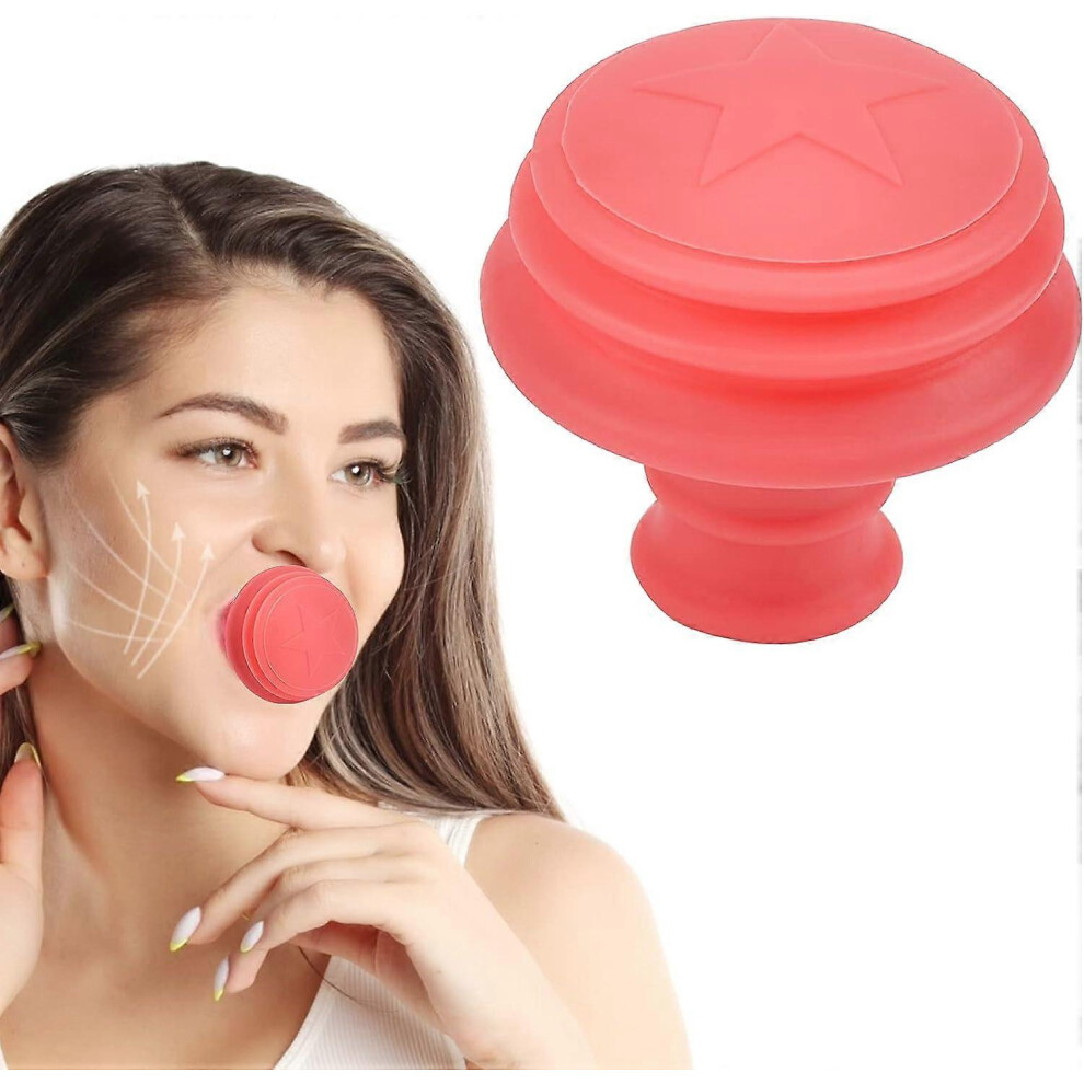 (As show, One size) LINJOU Facial Jaw Exerciser 3-in-1 Foldable V-Shape Face Neck Toning Exerciser, Face Lift Exercise