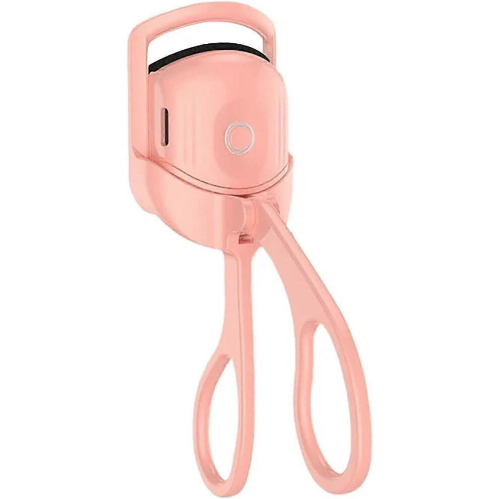 Pink (As Show, One Size) Linjou Heated Eyelash, Curler Rechargeable Electric Eyelash Curler, Long Lasting Quick Natural Curling,