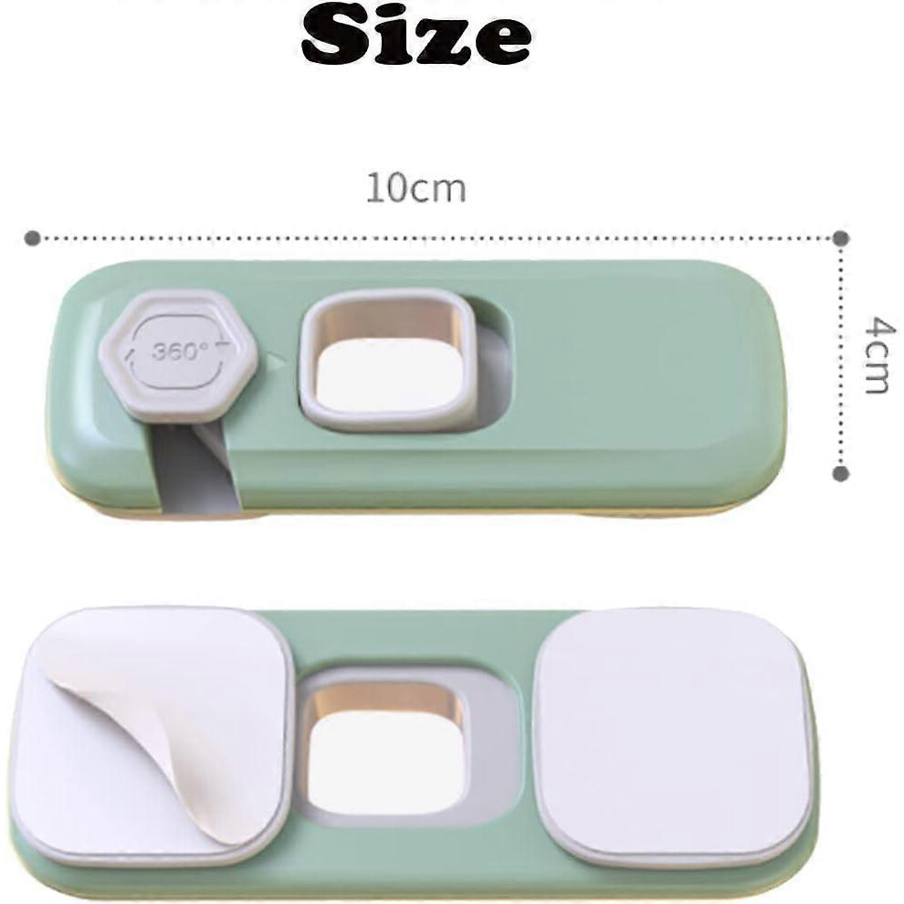 (As show, One size) LINJOU 4 Pack Safety Baby Locks,Cupboard Doors, Drawer Locks for Cabinets, Fridge, Window (10*4*2 Cm Grey+Green)