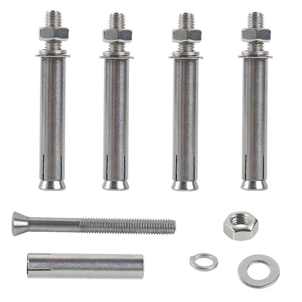 (As Show, One Size) M8x100mm Hex Expansion Bolts Expansion Screws 304 Stainless Steel Concrete Anchor Heavy Duty Fixing Anchors For Wall Construction 5093216557623