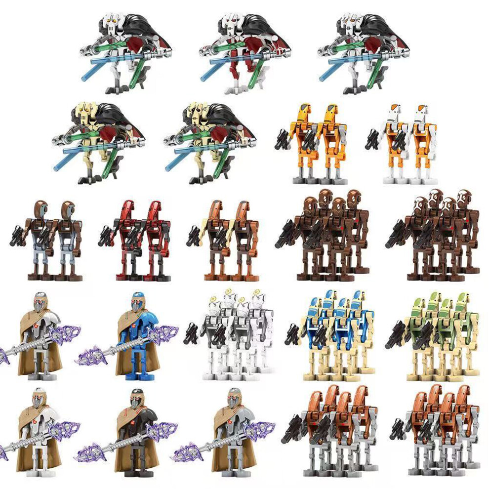 Bonxaif (New Star Wars 48Pcs Battle Droids) New Star Wars 48Pcs Battle Droids Clone Troopers Minifigures Gift Fit Lego