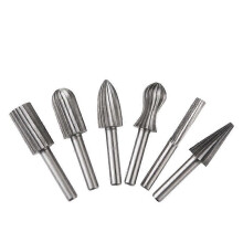 (As show, One size) Pack 6mm Double Cut Tungsten Rotary Burrs Tungsten Shank Filing/Engraving/Grinding Bits for Rotary Tools