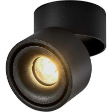 (As show, One size) 12W LED Ceiling Spotlights Ceiling Light,Adjustable Lamp Body Angle,Ceiling Wall Lamp,LED Ceiling Lighting,10x10x10cm (Black-3000K) [Energy Class A+]