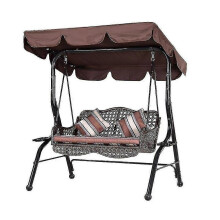 (As show, One size) Swing Seat Swings With Canopy, 210d Waterproof Swing Seat Replacement Cover Garden Hammock Chair Cover
