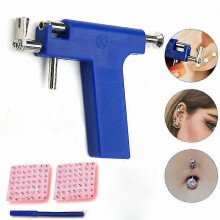 Professional Ear Piercing Gun Tool Set 98pcs Ear Studs Steel Ear Nose Navel Body Piercing Gun Unit Tool Kit Safety Pierce Tool