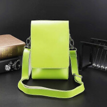 (Light green, One size) Barber Scissors Bag Faux Leather Hair Comb Holder Pouch Hairdresser Waist Pack