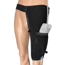 (XL, BLACK) Catheter Leg Bag Holder, Urine Leg Bag Holder Cover with Waist Belt, Foley Leg Bag Sleeve for Incontinence Urine Bag, Washable and Durable