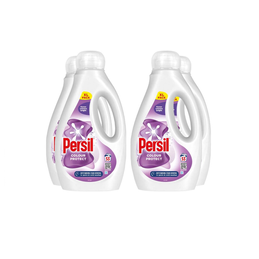 Persil Pack Of 4 Colour Liquid Detergent For Sensitive Skin 1.431L, 53W