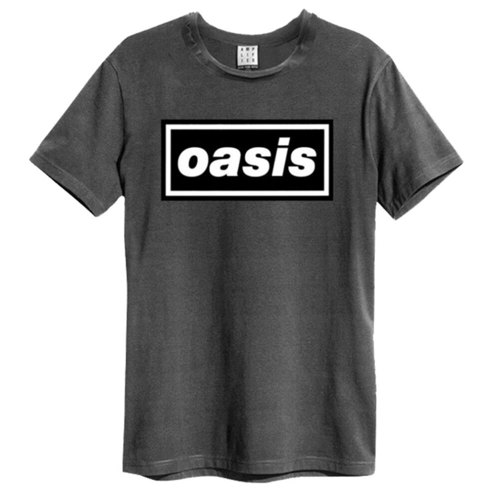 (XXL, Charcoal) Oasis Decca Logo T Shirt