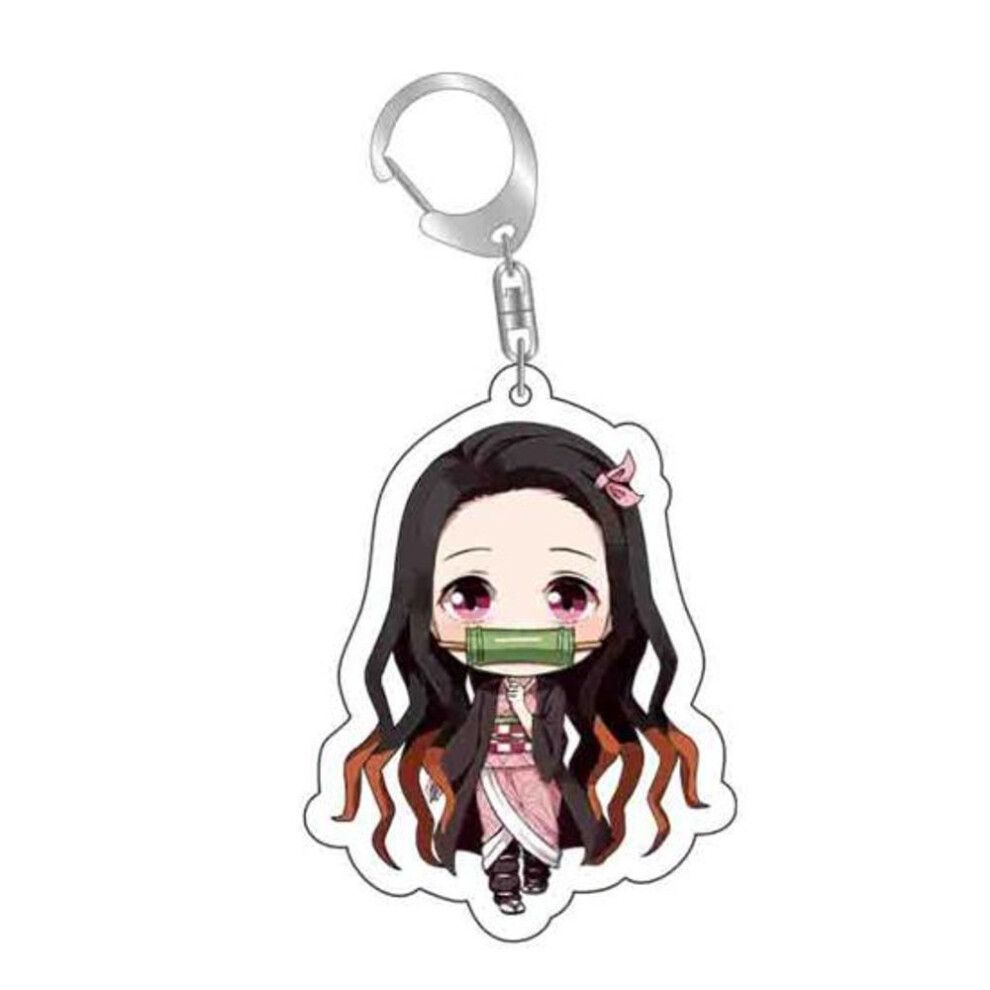 (Other, 2) Acrylic Demon Slayer Anime Keychain Gift