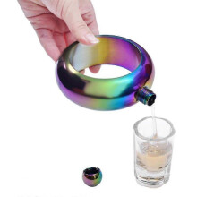 Alcohol Flagon Bangle Bracelet Flask for Women Stainless Steel Liquor with Funnel Alcohol Wine Beverages Water Drink