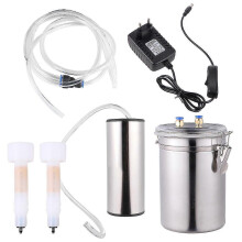 2l Electric Milking Machine Goat Sheep Stainless Steel Bucket Suction Vacuum Pump Household Milker Milking Machines (eu Plug)