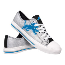 FOCO Detroit Lions NFL Dames Glitter Lage Canvas Schoenen - 7