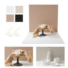 2-sidet 2 STK Morandi fotobaggrundstavler fladlagt madfotografering baggrund Holdbar vandt?t produktfotografering 24x24 tommer BEIYANG