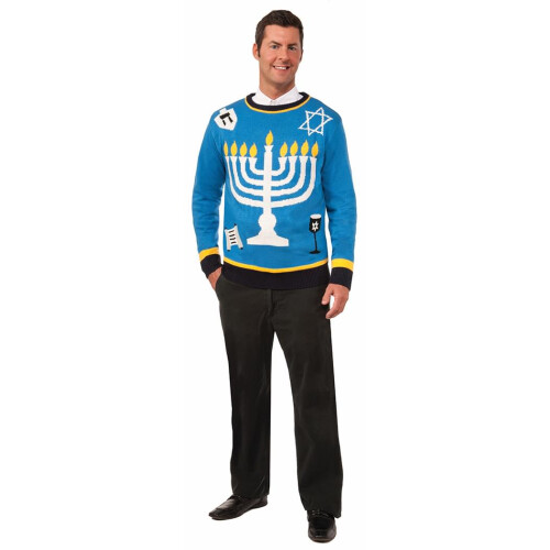 Forum Novelties Pull Outrageous Chanukah pour adulte Taille L