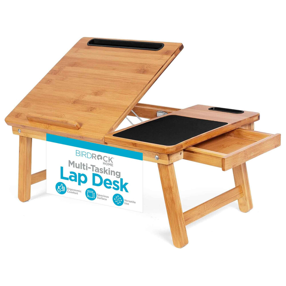 Bureau multit   che SOFIA + SAM avec surface inclinable | Tapis de souris et repose-poignet | Compatible avec ordinateurs portables jusqu'    15 pouc