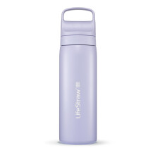 LifeStraw Go Series - Bottiglia filtrante per acqua in acciaio inossidabile da 18 oz con isolamento sottovuoto a doppia parete senza BPA, per via