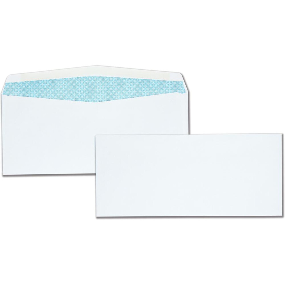 Photos - Envelope / Postcard Quality Park #10 Security Tint Envelopes - Security - #10 - 4 1/8 Width x 9 1/2 Length - 24 lb - Gummed - Wove - 500 / Box