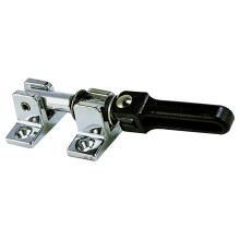 Perko 0769DP0CHR Lukenverschluss/Windschutzscheibenhalter aus verchromtem Messing, schwarzer Polymergriff