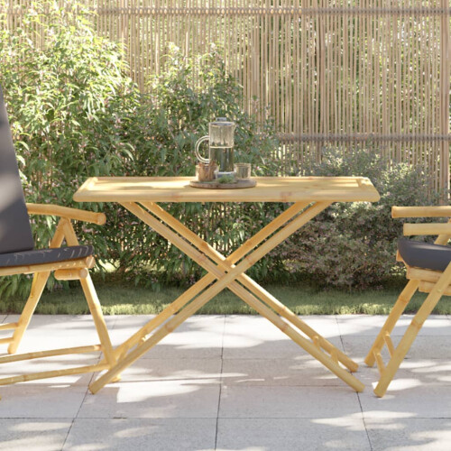 VidaXL vidaXL Gartentisch Klappbar 110x55x75 cm Bambus