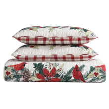 Beatrice acasa moda u?oara rege regele de vacan?a set de lenjerie de pat cardinal garland poinsettia verde ro?u alb
