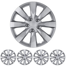 BDK (4er-Pack) Premium 16"" Felgenabdeckungen, Radkappen im OEM-Stil, Ersatz-Nabenkappen zum Aufstecken fr PKW, LKW, SUV  16-Zoll-Set aus ABS-Stahl,