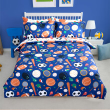 Joiedomi Kid Full Comforter Set - 7 Piece Ball Sports Bedding Set for Boys/Girls - Super Soft Microfiber Bed in a Bag with Comforter Sheets Pillowc