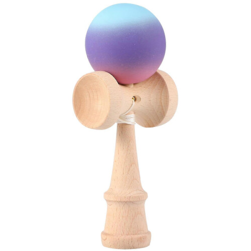 Beech Three Color Gradient Kendama Elastic Ball And Cup Balancing Game Toy 2