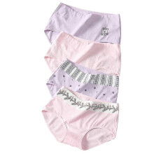 4pcs Cotton Student Briefs Student Cotton Underwear Girl Cotton Underwear Adorable Girl Underpants