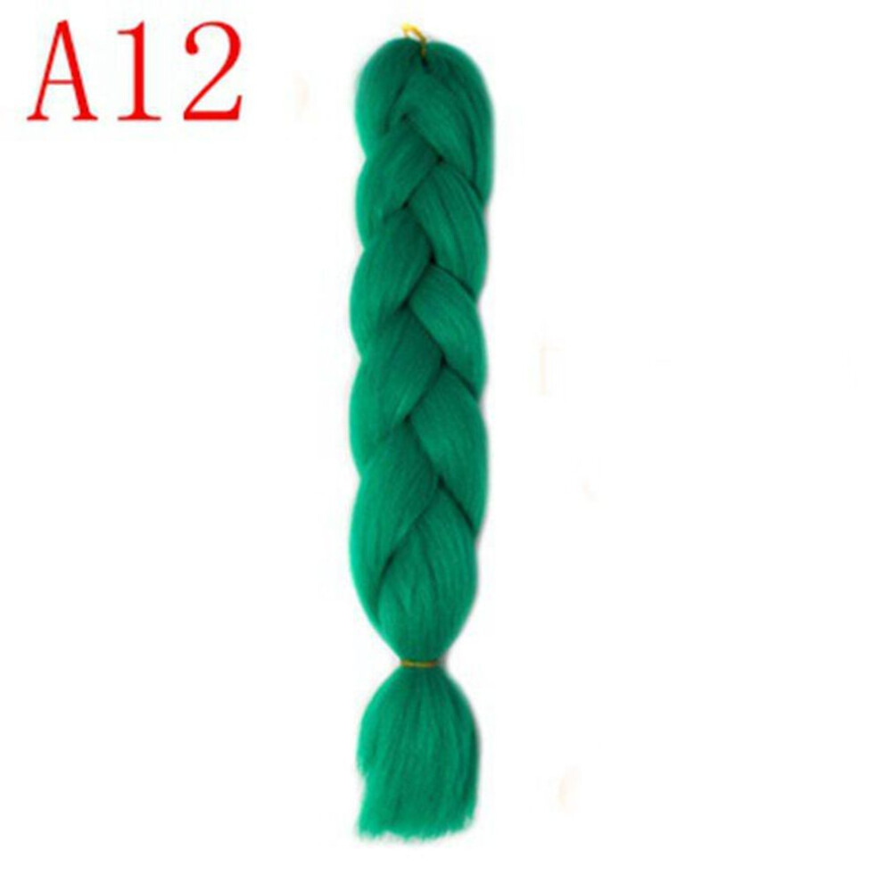 (A12) Long Jumbo Braids Hair 24inch 100g/pc African Style Synthetic Braiding Hair Crochet Braids