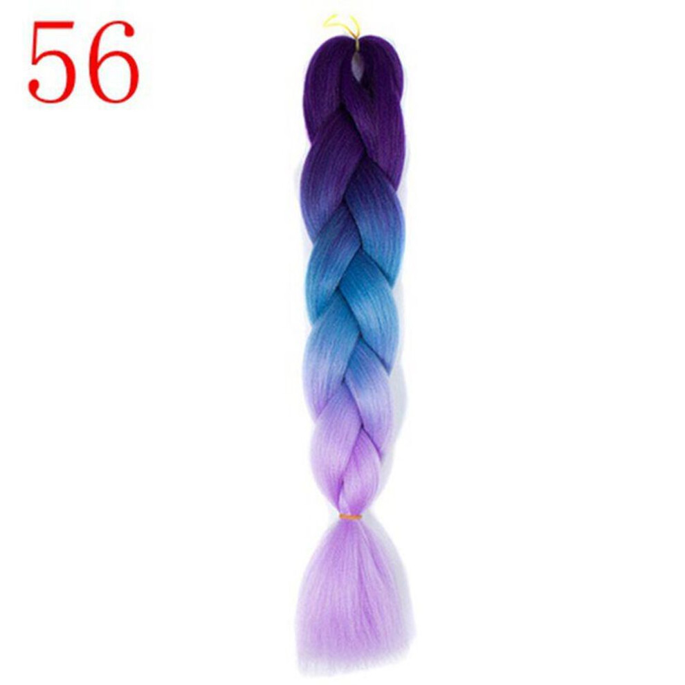 (56) Long Jumbo Braids Hair 24inch 100g/pc African Style Synthetic Braiding Hair Crochet Braids