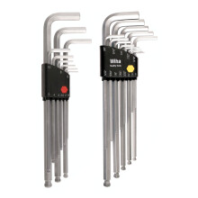 Wiha 66993 Inch en metrische kogelkop inbussleutelsets 2-pack
