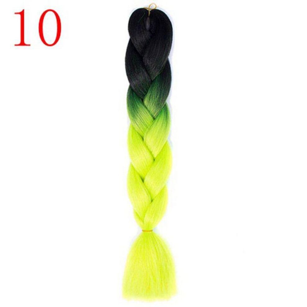 (10) Long Jumbo Braids Hair 24inch 100g/pc African Style Synthetic Braiding Hair Crochet Braids