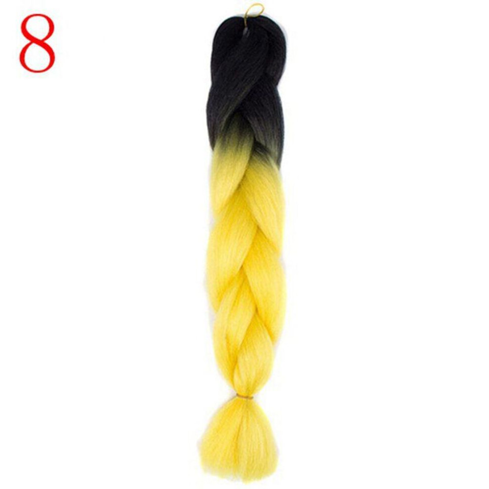 (8) Long Jumbo Braids Hair 24inch 100g/pc African Style Synthetic Braiding Hair Crochet Braids